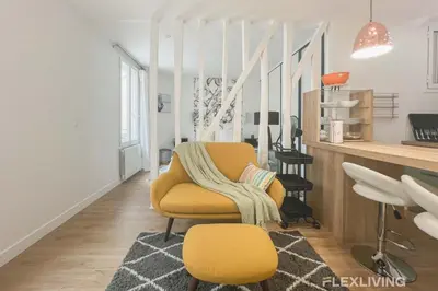 Télévision ou salle de divertissement dans l'établissement Flexliving - T2 - Garibaldi