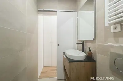 Salle de bains dans l'établissement Flexliving - T2 - Garibaldi