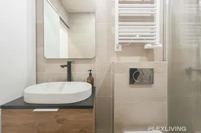 Salle de bains dans l'établissement Flexliving - T2 - Garibaldi