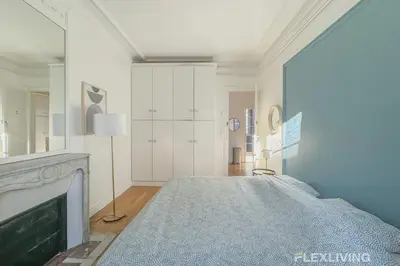 Un ou plusieurs lits dans un hébergement de l'établissement Flexliving - whole flat - Felix Faure