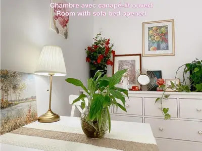 Plan de l'établissement Chambre privée, sdb partagé, Arc de Triomphe, métro 1, T3b, RER c e a
