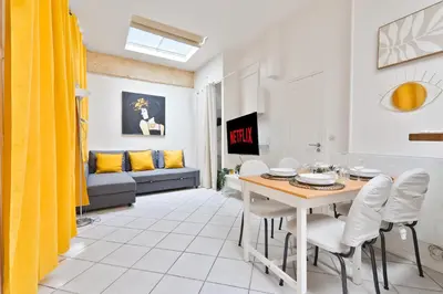 Plan de l'établissement Studio Appartement Quartier Musée du Louvre 3 Free Netflix