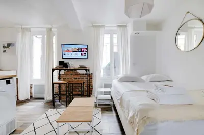 Un ou plusieurs lits dans un hébergement de l'établissement Charming studio - 2P - Center of Paris