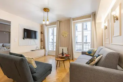 Coin salon dans l'établissement Bluestay 159 - Charmant appartement à Paris 2