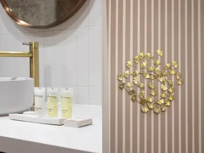 Salle de bains dans l'établissement Bluestay 159 - Charmant appartement à Paris 2