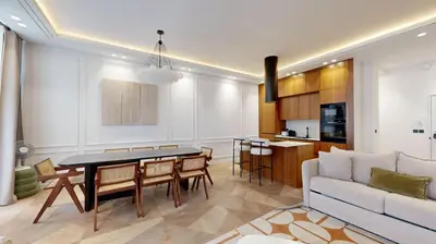Cuisine ou kitchenette dans l'établissement Bluestay 191 - Charmant appartement à Paris