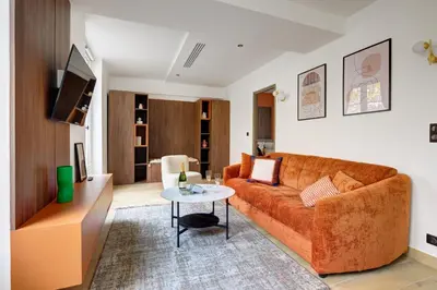 Coin salon dans l'établissement Bluestay 292 - Superbe appartement à Paris 17
