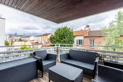 Balcon ou terrasse dans l'établissement GuestReady - Beau Séjour avec terrasse
