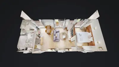 Un ou plusieurs lits dans un hébergement de l'établissement Bluestay 294 - Superbe appartement à Paris 17