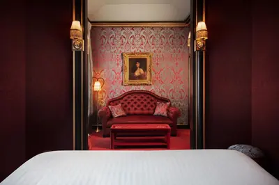 Un ou plusieurs lits dans un hébergement de l'établissement Maison Souquet, Hotel & Spa