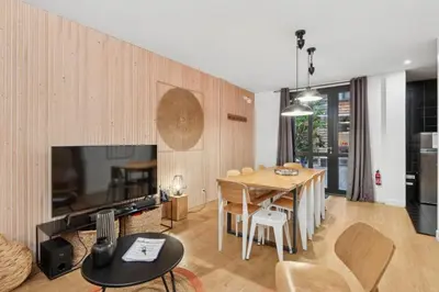 Télévision ou salle de divertissement dans l'établissement Lofts Chemin Vert