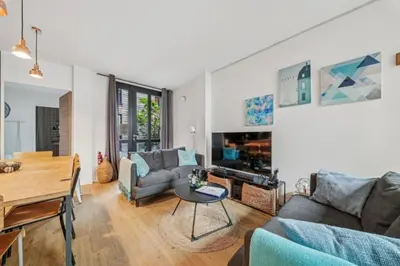 Coin salon dans l'établissement Lofts Chemin Vert