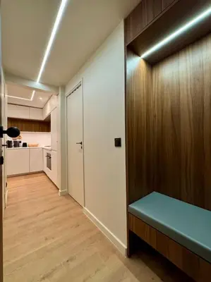 Cuisine ou kitchenette dans l'établissement Le Cocon des Sablons - Tour Eiffel Champs Elysées