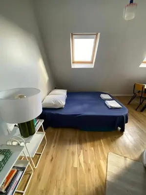 Un ou plusieurs lits dans un hébergement de l'établissement Studio Victoria - Centre de Paris