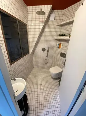 Salle de bains dans l'établissement Studio Victoria - Centre de Paris