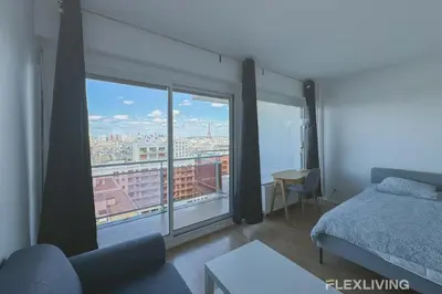 Un ou plusieurs lits dans un hébergement de l'établissement Flexliving - room - Saint Amand