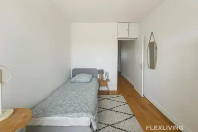 Un ou plusieurs lits dans un hébergement de l'établissement Flexliving - room - Saint Amand