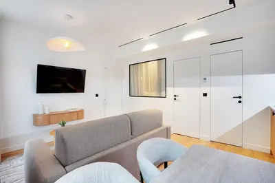 Télévision ou salle de divertissement dans l'établissement Beautiful Apartment - 1BR-4P - Le Marais