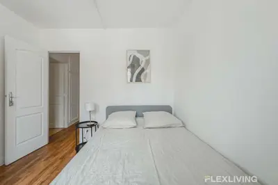 Un ou plusieurs lits dans un hébergement de l'établissement Flexliving - room - Saint Martin