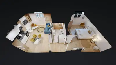 Cuisine ou kitchenette dans l'établissement Bluestay 286 - Cozy appartement à Paris