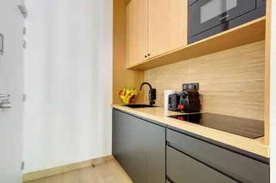 Cuisine ou kitchenette dans l'établissement Bluestay 288 - Superbe studio à Paris 17
