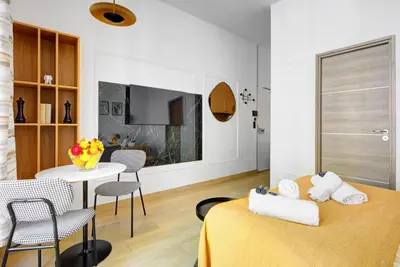 Coin salon dans l'établissement Bluestay 288 - Superbe studio à Paris 17
