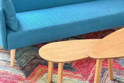 Coin salon dans l'établissement Flexliving - whole flat - Beauregard