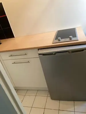 Cuisine ou kitchenette dans l'établissement studio