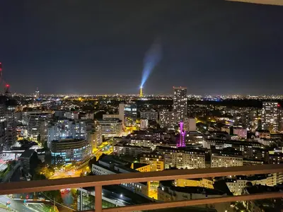 Vue générale sur Puteaux ou vue de la ville depuis l'appartement