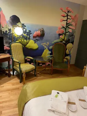 Coin salon dans l'établissement Appartement familial au coeur de Paris