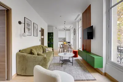 Coin salon dans l'établissement Bluestay 290 - Superbe appartement à Paris 17