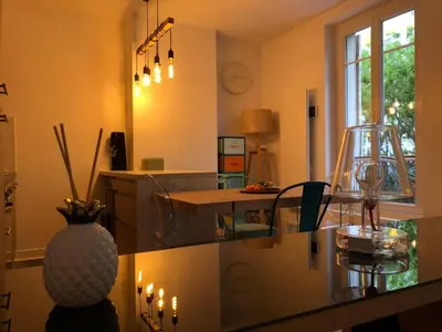Coin salon dans l'établissement Appartement Paris Alésia Montparnasse