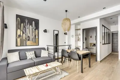 Coin salon dans l'établissement Bluestay 25 - Charmant appartement à Paris 12