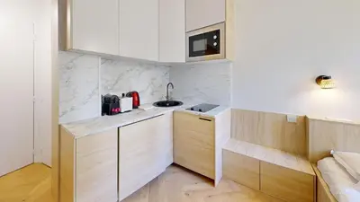 Cuisine ou kitchenette dans l'établissement Bluestay 534 - Superbe appartement à Paris