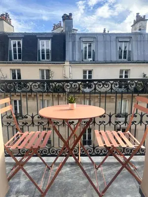 Balcon ou terrasse dans l'établissement Belleville