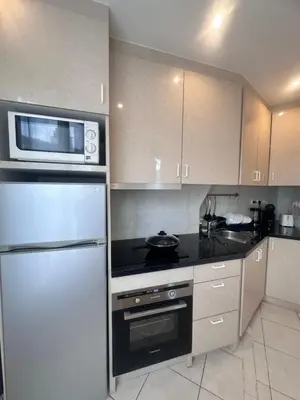 Cuisine ou kitchenette dans l'établissement Belleville