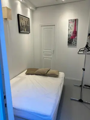 Un ou plusieurs lits dans un hébergement de l'établissement LOFT studio in zenithal light
