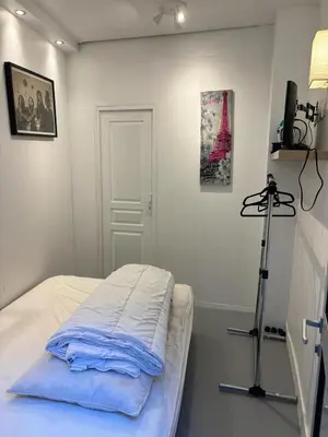 Un ou plusieurs lits dans un hébergement de l'établissement LOFT studio in zenithal light