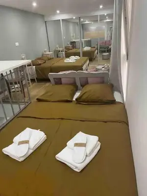 Un ou plusieurs lits dans un hébergement de l'établissement Duplex au Sentier secret au cœur de Paris