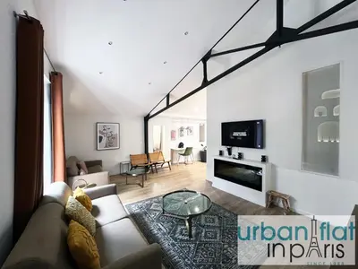 Télévision ou salle de divertissement dans l'établissement Urban Flat 161 - Sublime Luxury Flat in Paris