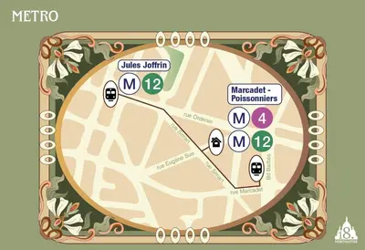 Plan de l'établissement 18 Montmartre