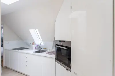 Cuisine ou kitchenette dans l'établissement Luxury & quiet Paris 16 Auteuil