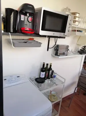 Cuisine ou kitchenette dans l'établissement Top floor parisian apartment with terrace