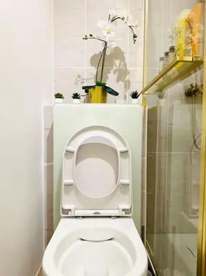 Salle de bains dans l'établissement Appt proche Sacré cœur Montmartre Gare du Nord et EST