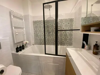 Salle de bains dans l'établissement Calm & Charming Atelier in Paris