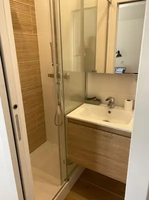 Salle de bains dans l'établissement Charmant perchoir plein sud à Boulogne !