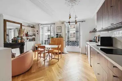 Cuisine ou kitchenette dans l'établissement Design appartement in Le Marais