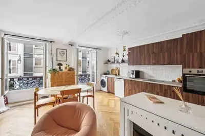 Cuisine ou kitchenette dans l'établissement Design appartement in Le Marais