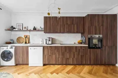 Cuisine ou kitchenette dans l'établissement Design appartement in Le Marais