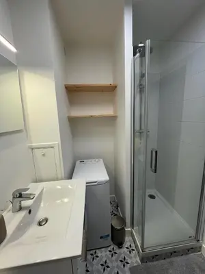 Salle de bains dans l'établissement Bel appartement Ouest Parisien